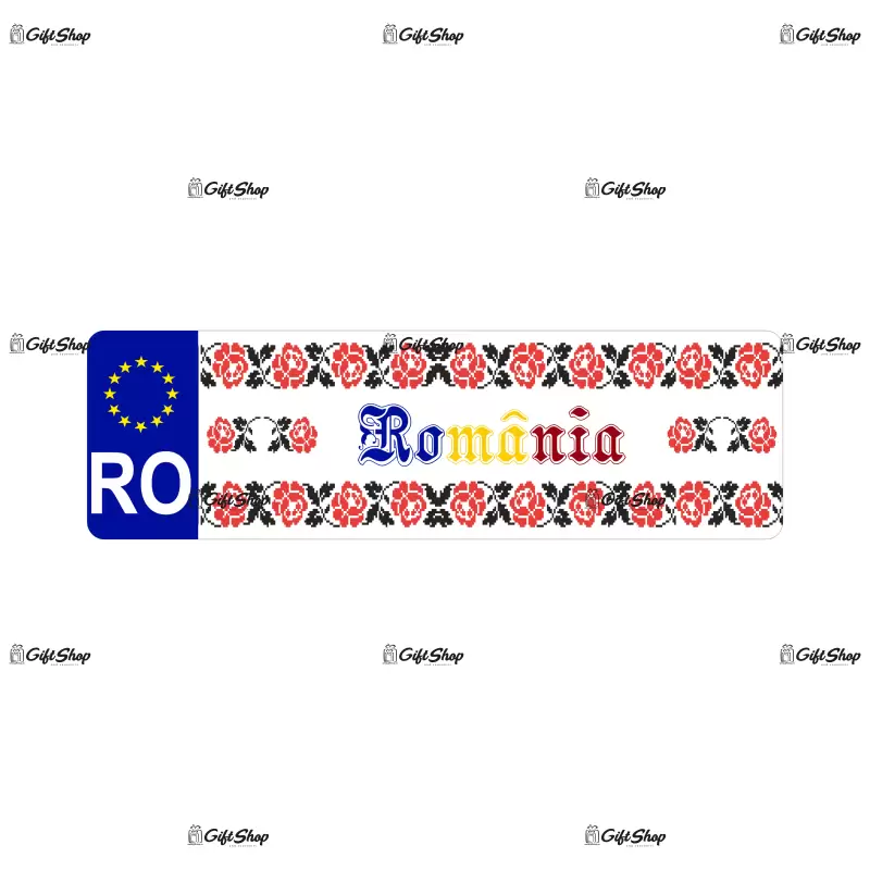 Romania model 5, indicator masina, dimensiune 200x60 mm